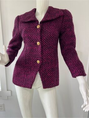 Vintage E.R. Gerard Berkeley Bouclé Blazer Jacket Tweed  USA Union Made